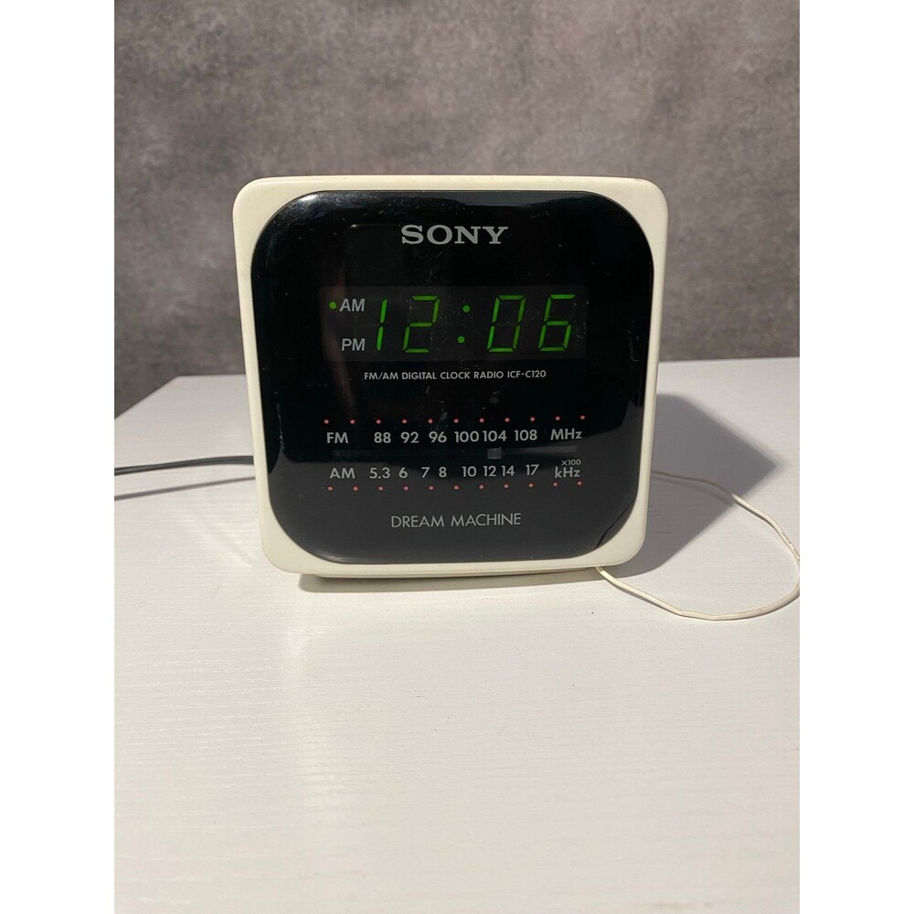 Vintage Sony Dream Machine Alarm Clock Radio ICF-C120 Tested Works